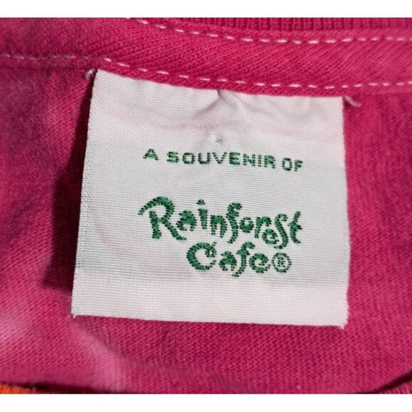 Rainforest Cafe Tie-Dye T-Shirt Peace Love & Frogs MGM Grand Souvenir Las Vegas - Picture 4 of 6